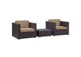 EEI-995-EXP-MOC-SET Burrow 3 Piece Outdoor Patio Sofa Set By Modway