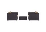 EEI-995-EXP-MOC-SET Burrow 3 Piece Outdoor Patio Sofa Set By Modway