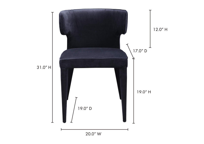 EH-1103-02 Jennaya Dining Chair Black