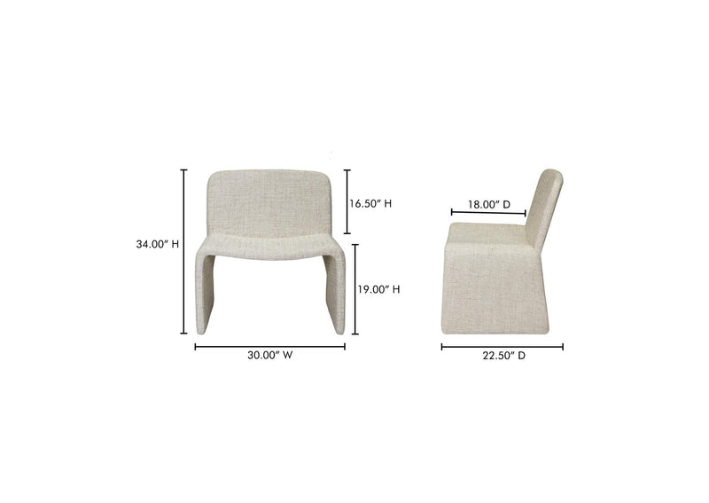EH-1115-34 Ella Accent Chair Heather Beige
