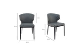 EJ-1018-15 Delaney Dining Chair Grey - Set Of Two