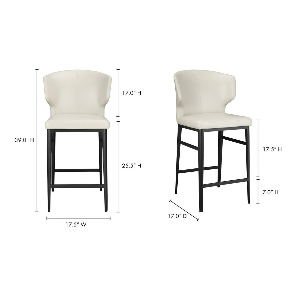 EJ-1022-34 Delaney Counter Stool Beige