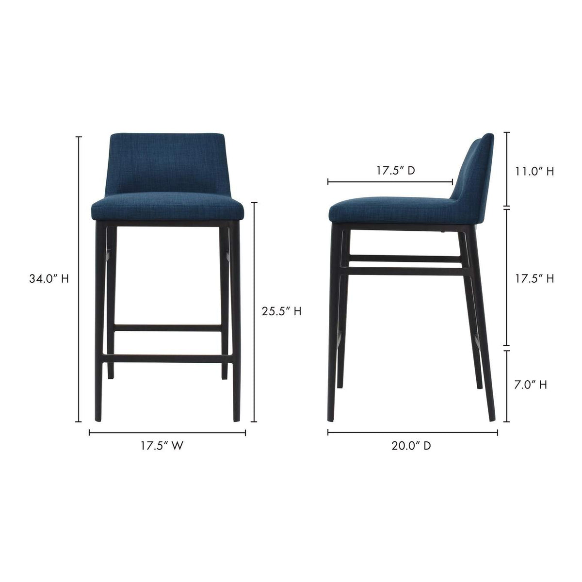 EJ-1031-26 Baron Counter Stool Blue