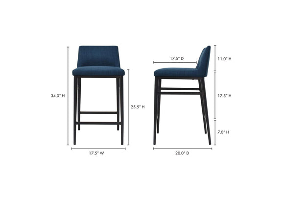 EJ-1031-26 Baron Counter Stool Blue