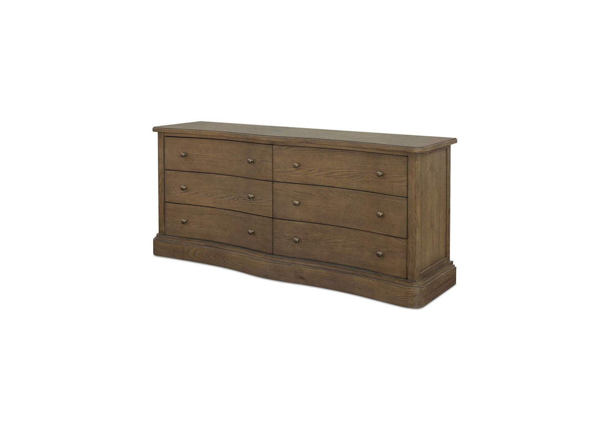 EM-1011-03 Clarence 6 Drawer Dresser Warm Brown