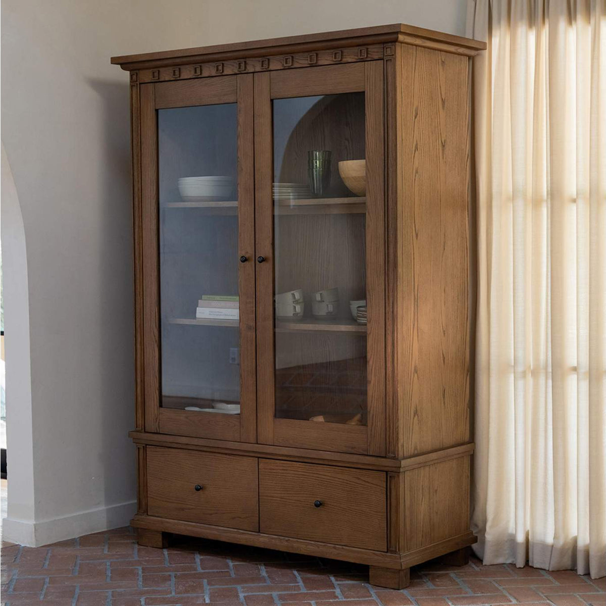 EM-1018-03-0 Lillian Tall Cabinet Brown
