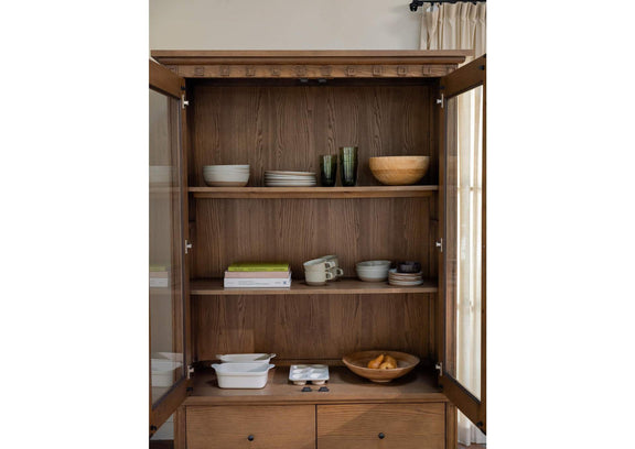 EM-1018-03-0 Lillian Tall Cabinet Brown