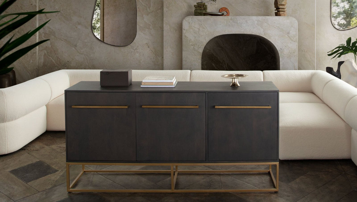 Encore Solid Mango Wood 3-Door Sideboard