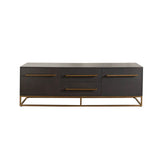 Encore Solid Mango Wood 2-Door / 2-Drawer Entertainment Cabinet