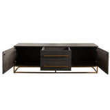 Encore Solid Mango Wood 2-Door / 2-Drawer Entertainment Cabinet