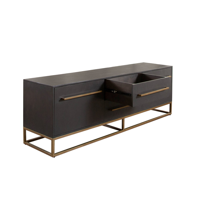 Encore Solid Mango Wood 2-Door / 2-Drawer Entertainment Cabinet