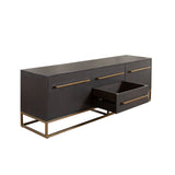 Encore Solid Mango Wood 2-Door / 2-Drawer Entertainment Cabinet