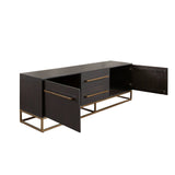 Encore Solid Mango Wood 2-Door / 2-Drawer Entertainment Cabinet