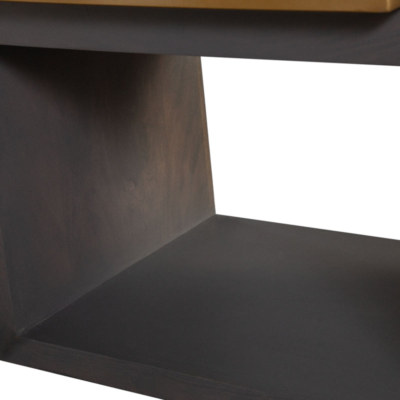 Encore Solid Mango Wood 1-Drawer End Table