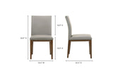 EQ-1011-15 Frankie Dining Chair Grey - Set Of Two