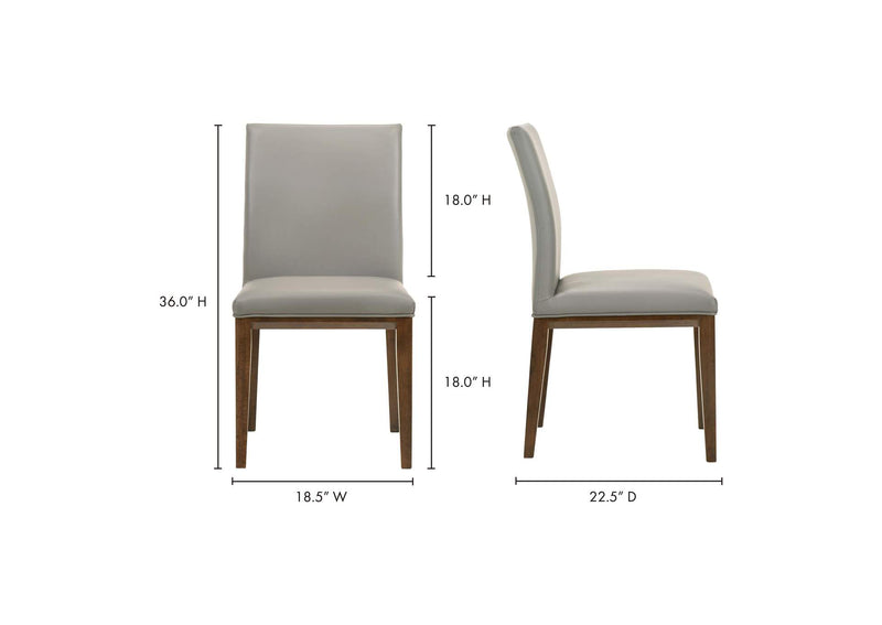 EQ-1011-15 Frankie Dining Chair Grey - Set Of Two