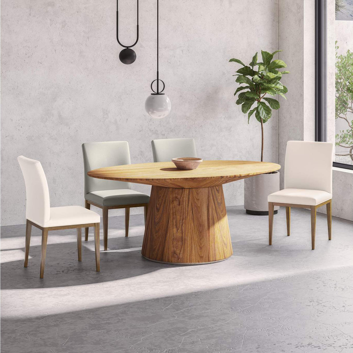 EQ-1011-18 Frankie Dining Chair White - Set Of Two