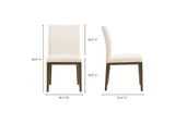 EQ-1011-18 Frankie Dining Chair White - Set Of Two