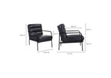 EQ-1013-02 Verlaine Chair Raven Black