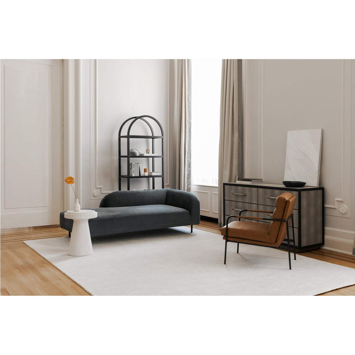 EQ-1013-03 Verlaine Armchair Chestnut Brown
