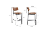 EQ-1014-03 Sailor Bar Stool Brown