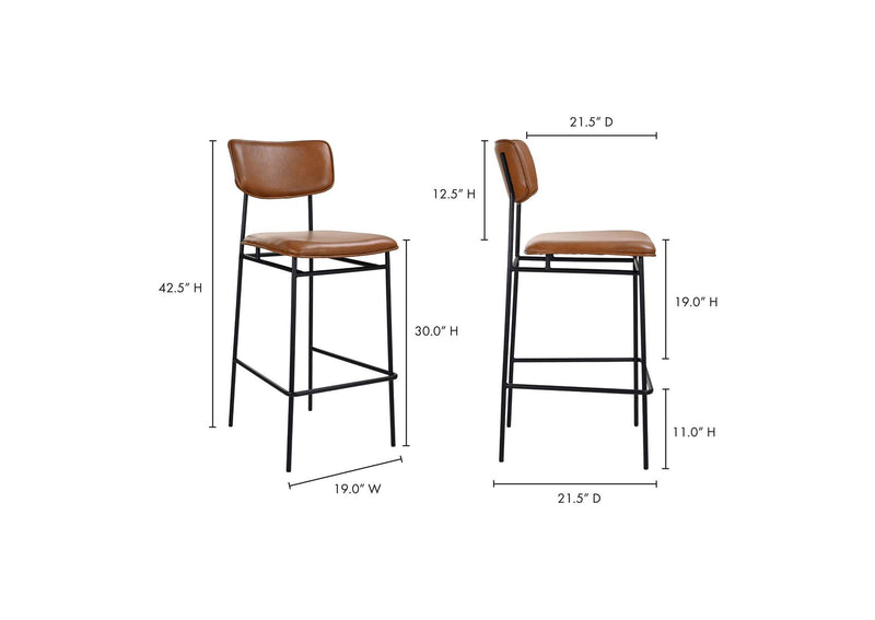 EQ-1014-03 Sailor Bar Stool Brown