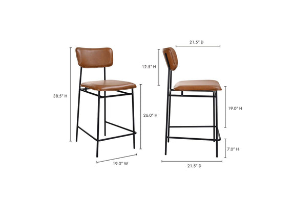 EQ-1015-03 Sailor Counter Stool Brown