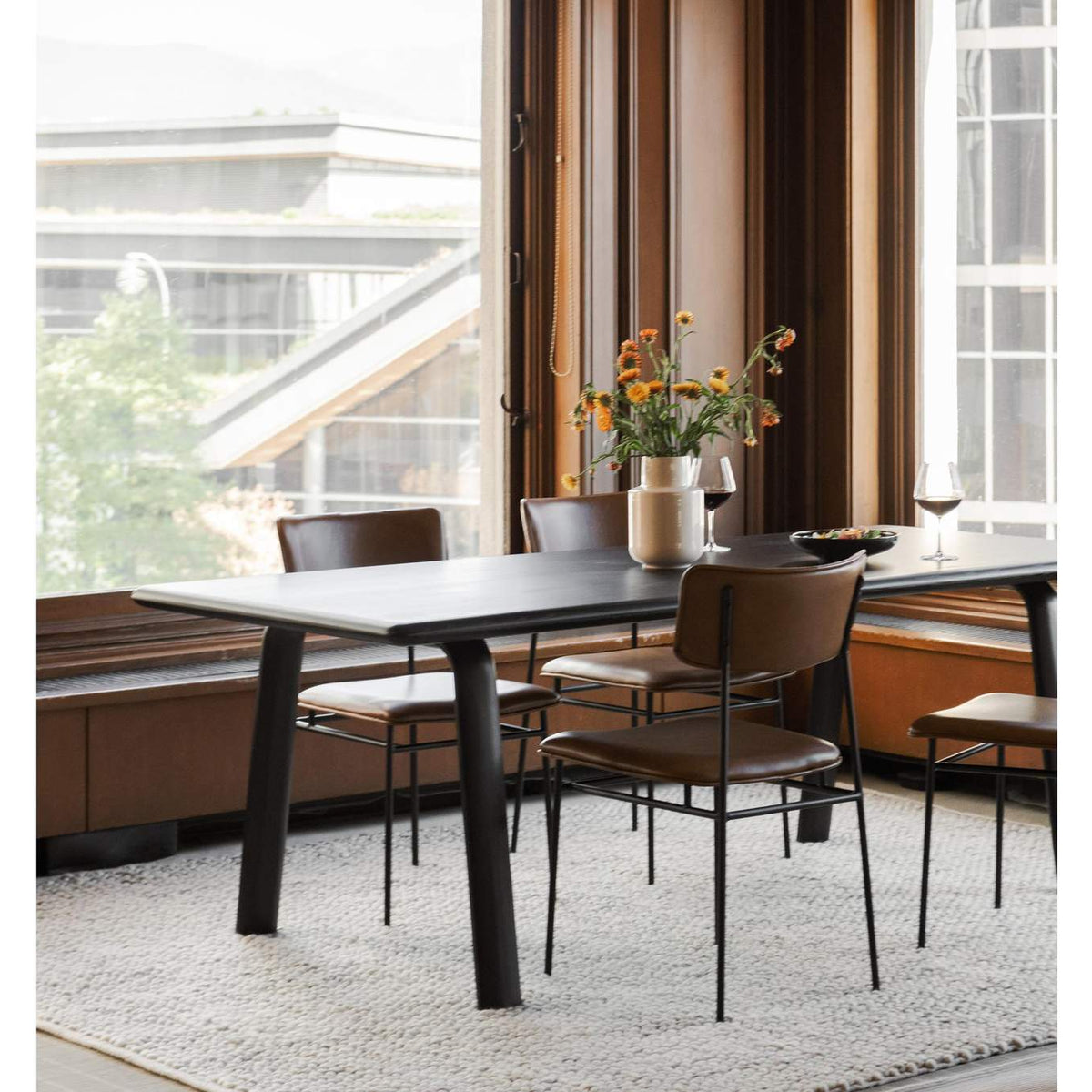 EQ-1016-03 Sailor Dining Chair Brown - Set Of Two