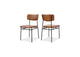 EQ-1016-03 Sailor Dining Chair Brown - Set Of Two