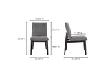 EQ-1023-25 Charlie Dining Chair Dark Grey – Set Of Two
