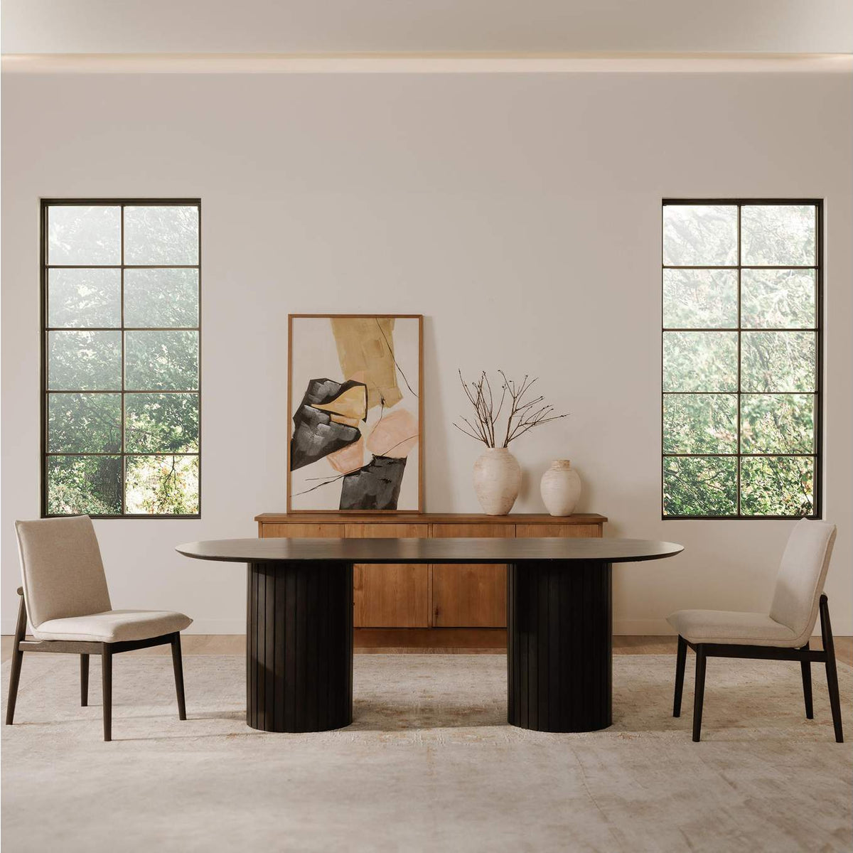 EQ-1023-34 Charlie Dining Chair Beige– Set Of Two