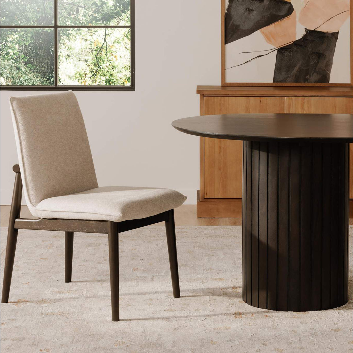 EQ-1023-34 Charlie Dining Chair Beige– Set Of Two