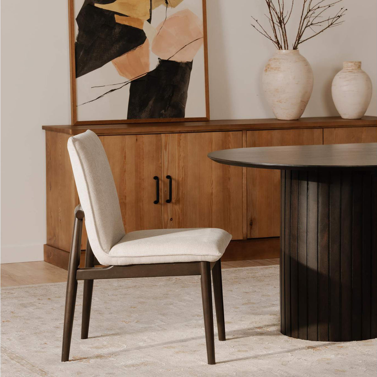 EQ-1023-34 Charlie Dining Chair Beige– Set Of Two