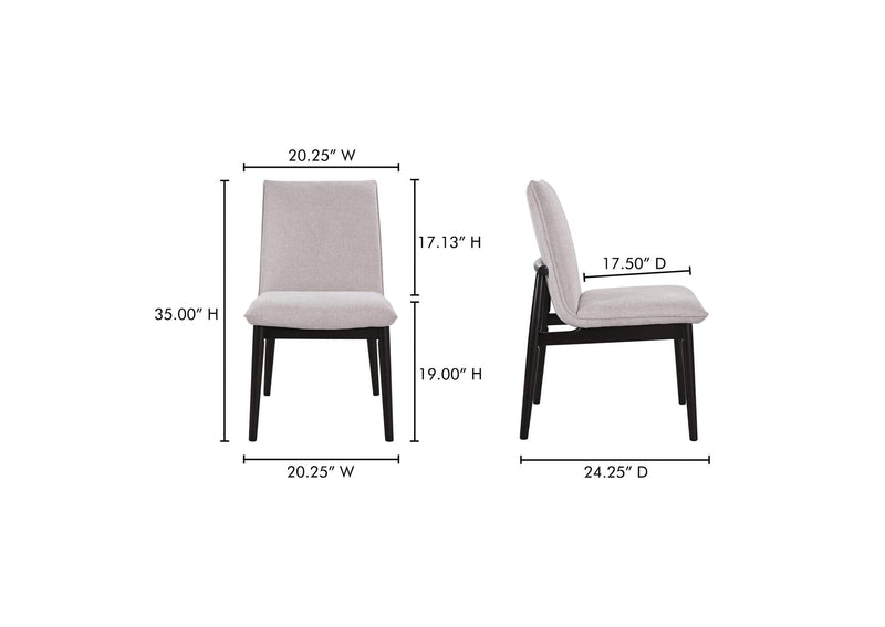 EQ-1023-34 Charlie Dining Chair Beige– Set Of Two
