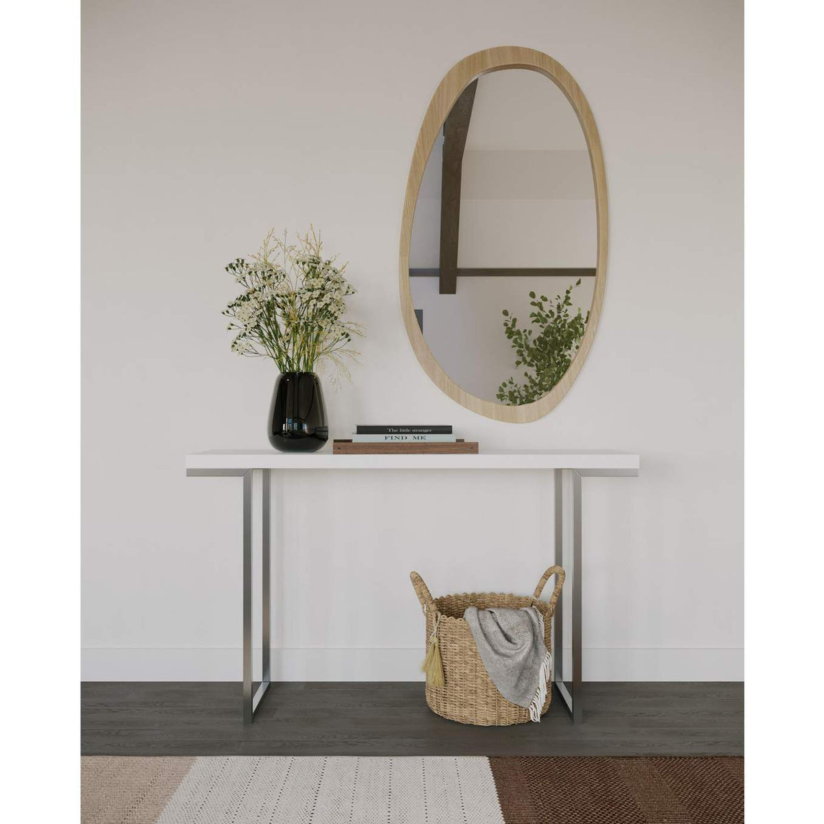 ER-1023-18-0 Repetir Console Table White Lacquer