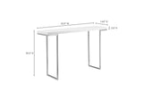 ER-1023-18-0 Repetir Console Table White Lacquer