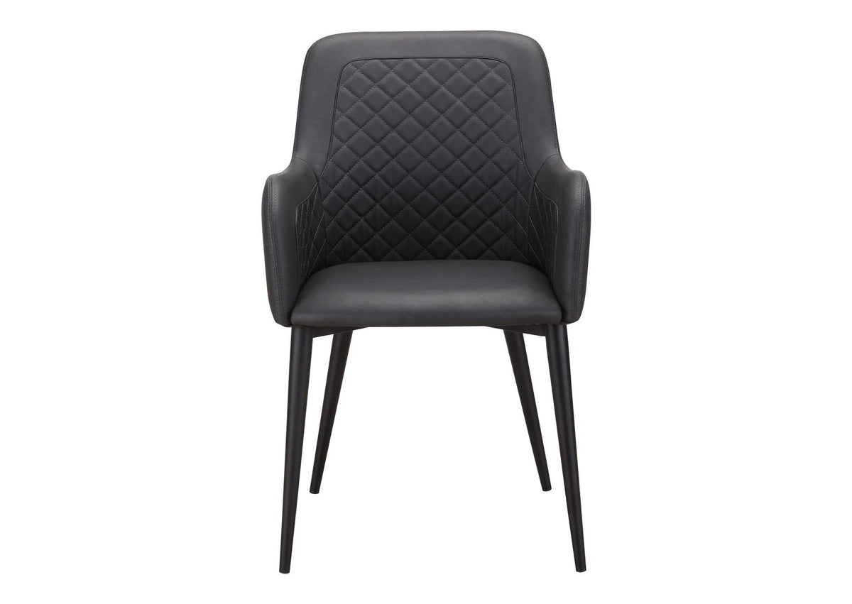ER-2040-02 Cantata Dining Chair Slate Vegan Leather - Set of Two