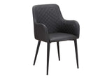 ER-2040-02 Cantata Dining Chair Slate Vegan Leather - Set of Two