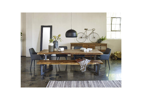 ER-2040-02 Cantata Dining Chair Slate Vegan Leather - Set of Two