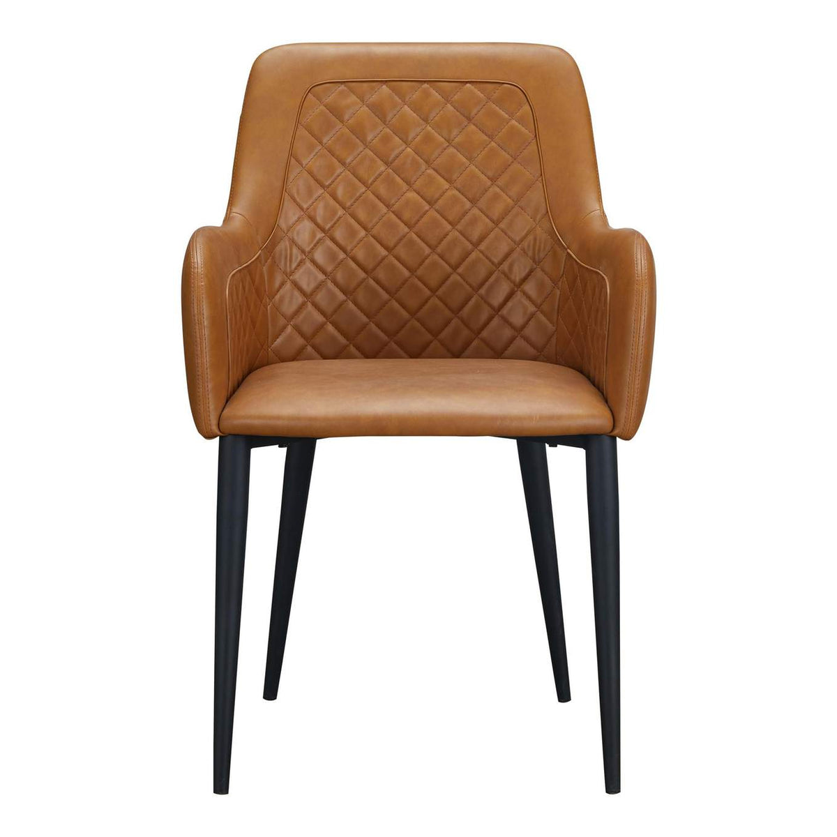 ER-2040-40 Cantata Dining Chair Tawny Vegan Leather - Set Of Two