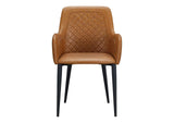 ER-2040-40 Cantata Dining Chair Tawny Vegan Leather - Set Of Two