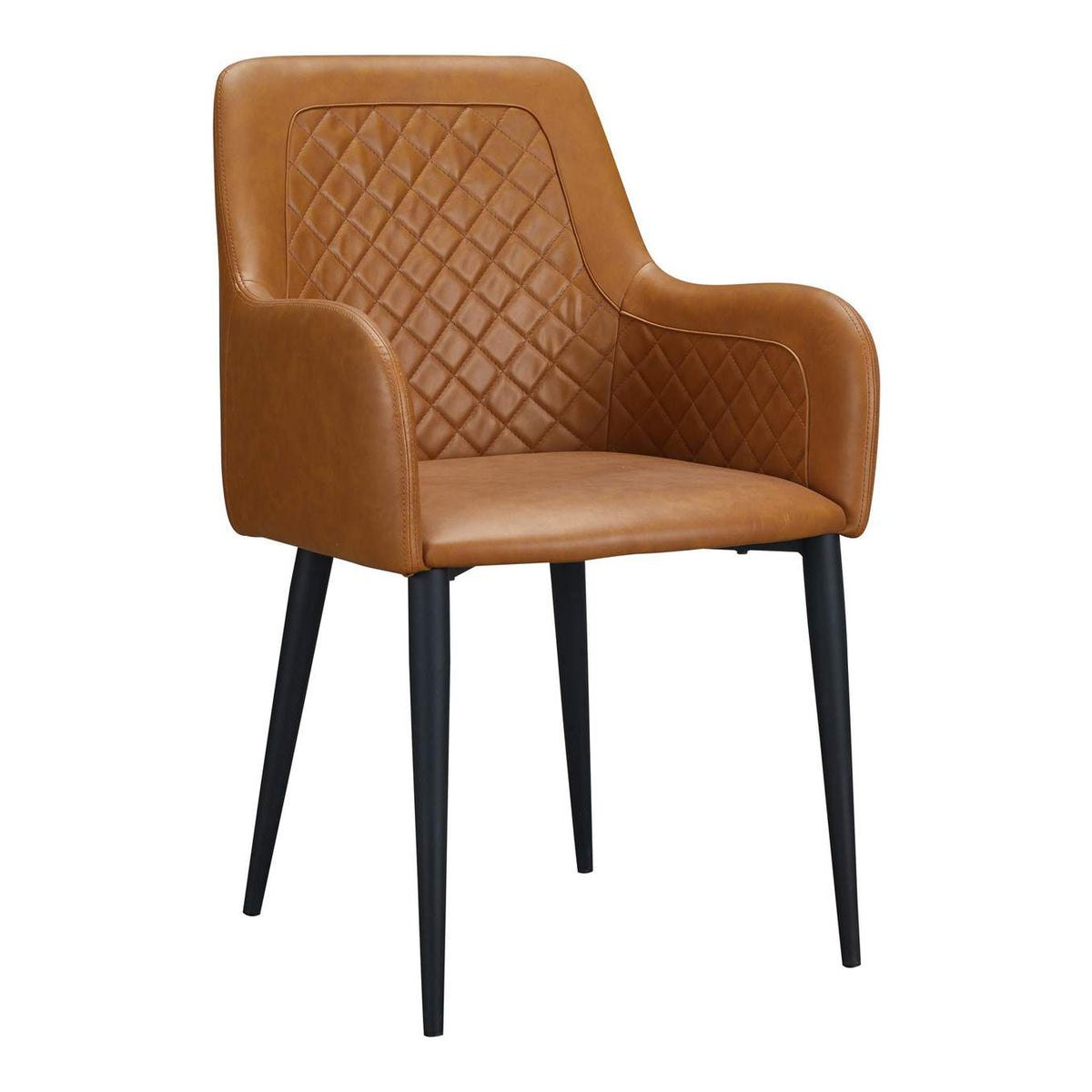 ER-2040-40 Cantata Dining Chair Tawny Vegan Leather - Set Of Two