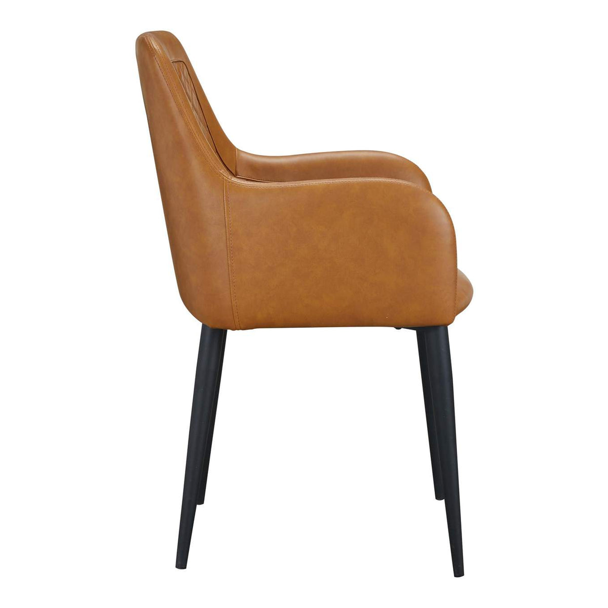ER-2040-40 Cantata Dining Chair Tawny Vegan Leather - Set Of Two
