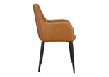 ER-2040-40 Cantata Dining Chair Tawny Vegan Leather - Set Of Two
