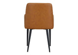 ER-2040-40 Cantata Dining Chair Tawny Vegan Leather - Set Of Two