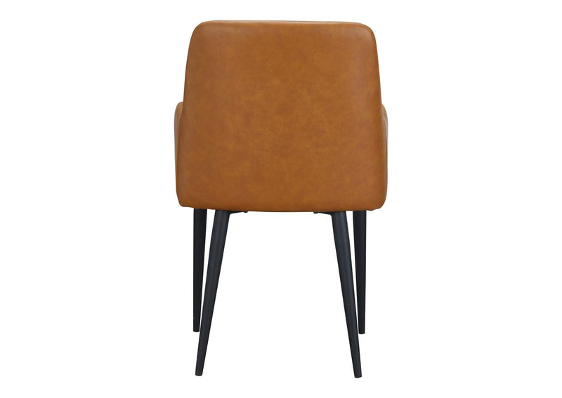 ER-2040-40 Cantata Dining Chair Tawny Vegan Leather - Set Of Two