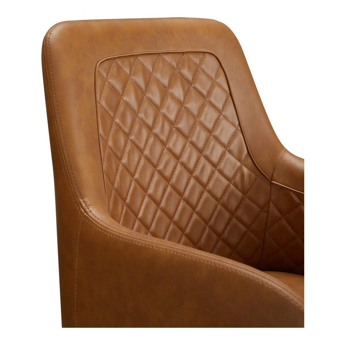 ER-2040-40 Cantata Dining Chair Tawny Vegan Leather - Set Of Two