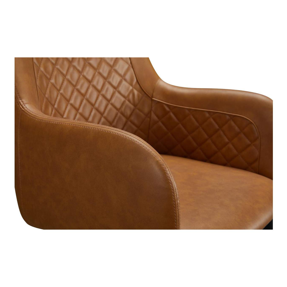 ER-2040-40 Cantata Dining Chair Tawny Vegan Leather - Set Of Two