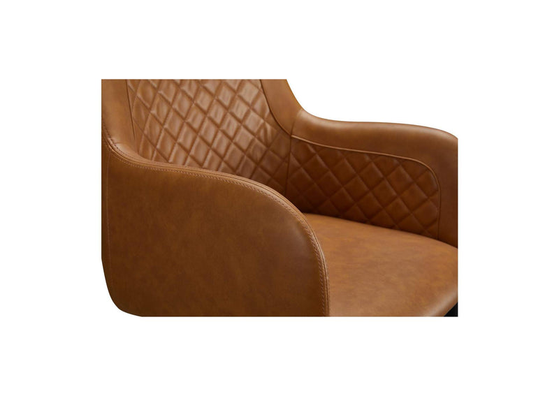 ER-2040-40 Cantata Dining Chair Tawny Vegan Leather - Set Of Two