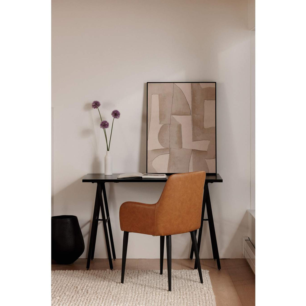 ER-2040-40 Cantata Dining Chair Tawny Vegan Leather - Set Of Two